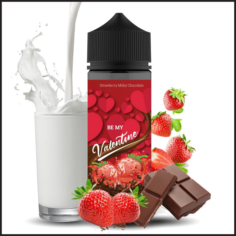 BE MY VALENTINE MILKY STRAWBERRY CHOCOLATE 120ML